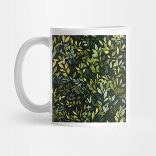 Green Leaves Pattern 27 Mug